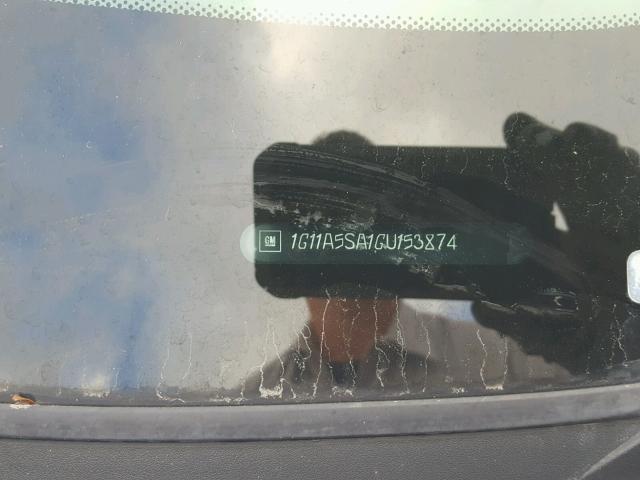 1G11A5SA1GU153874 - 2016 CHEVROLET MALIBU LIM Սպիտակ լուսանկար 10