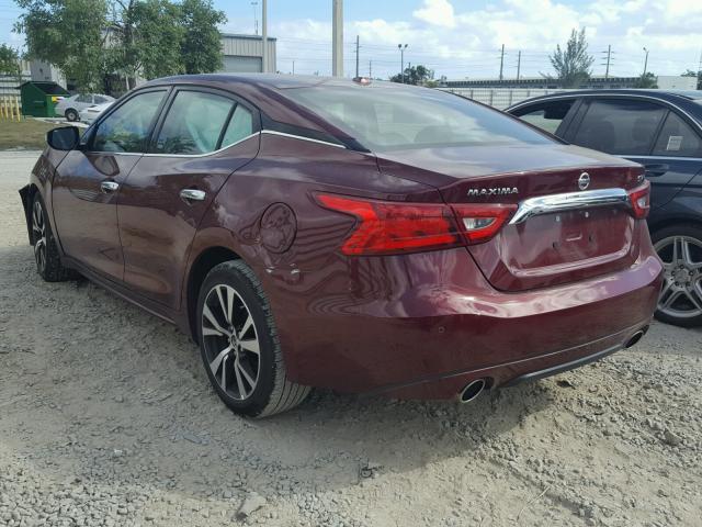 1N4AA6AP4JC369188 - 2018 NISSAN MAXIMA 3.5 RED photo 3