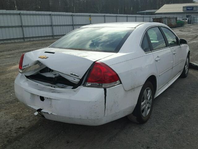 2G1WG5EKXB1309794 - 2011 CHEVROLET IMPALA LT WHITE photo 4