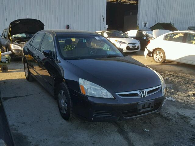 1HGCM56477A135071 - 2007 HONDA ACCORD LX BLACK photo 1