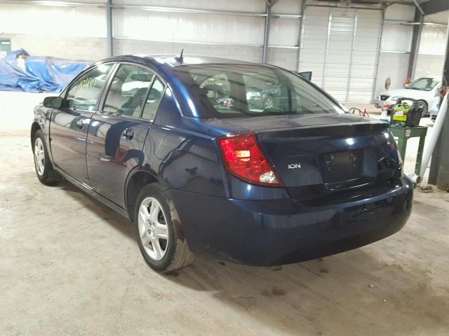 1G8AJ55F07Z168832 - 2007 SATURN ION LEVEL BLUE photo 3