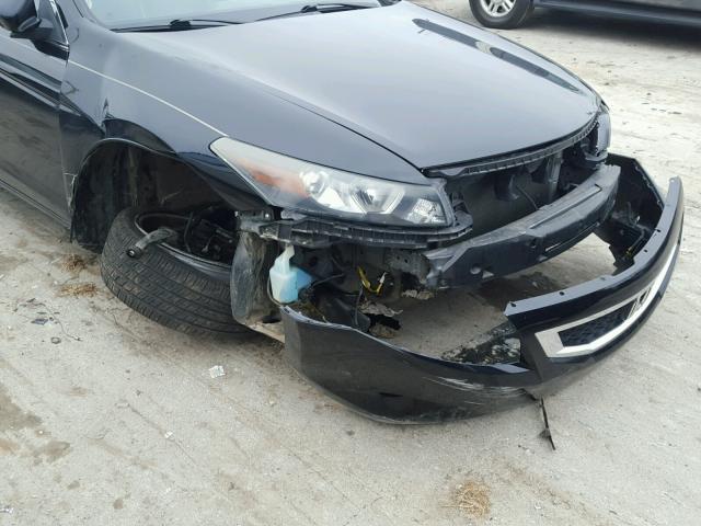 1HGCS22858A007698 - 2008 HONDA ACCORD EXL BLACK photo 9