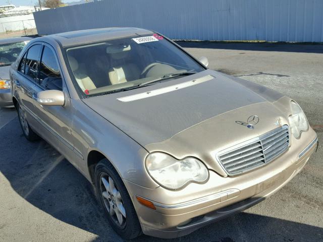 WDBRF61J01F079425 - 2001 MERCEDES-BENZ C 240 TAN photo 1