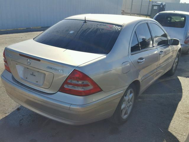 WDBRF61J01F079425 - 2001 MERCEDES-BENZ C 240 TAN photo 4