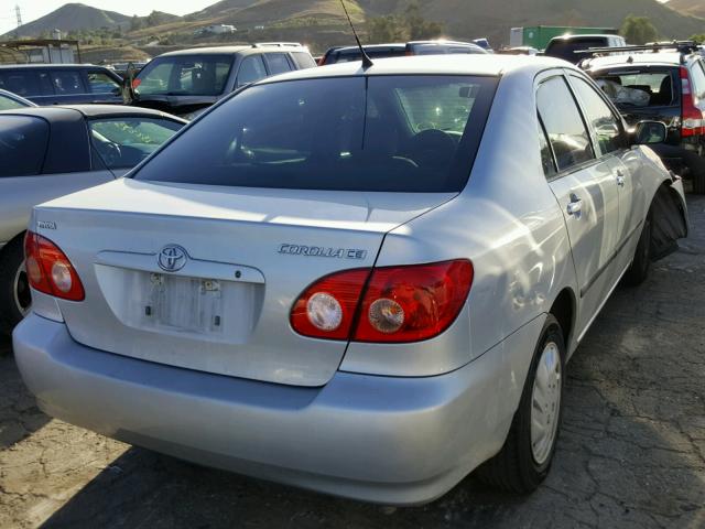 1NXBR32E87Z817577 - 2007 TOYOTA COROLLA CE SILVER photo 4