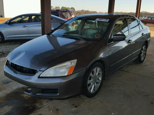 1HGCM66827A055721 - 2007 HONDA ACCORD EX GRAY photo 2