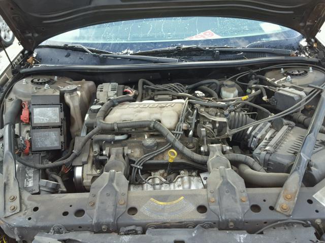 2G1WF52E049123607 - 2004 CHEVROLET IMPALA BLACK photo 7