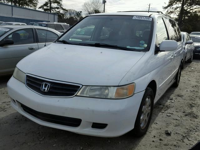 2HKRL186X2H509855 - 2002 HONDA ODYSSEY EX WHITE photo 2