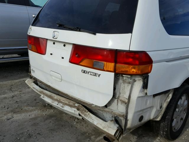 2HKRL186X2H509855 - 2002 HONDA ODYSSEY EX WHITE photo 9