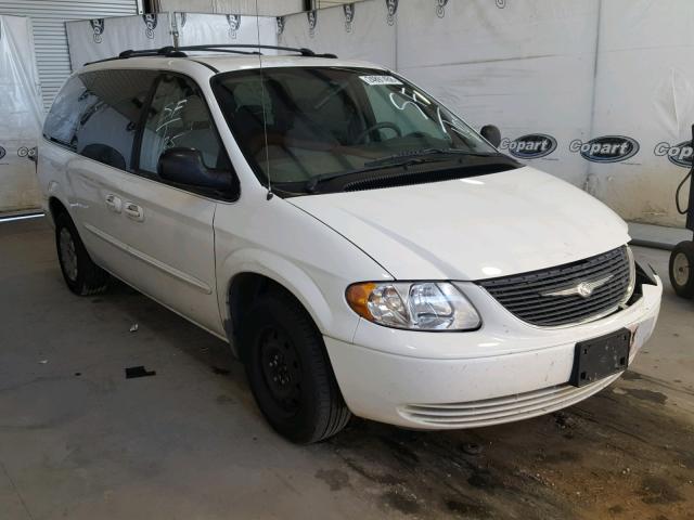 2C8GP24373R272158 - 2003 CHRYSLER TOWN & COU WHITE photo 1