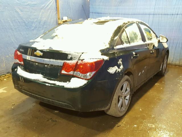 1G1PE5SB9F7236165 - 2015 CHEVROLET CRUZE LT GREEN photo 4