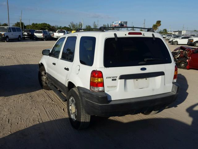 1FMYU03163KA69209 - 2003 FORD ESCAPE XLT WHITE photo 3