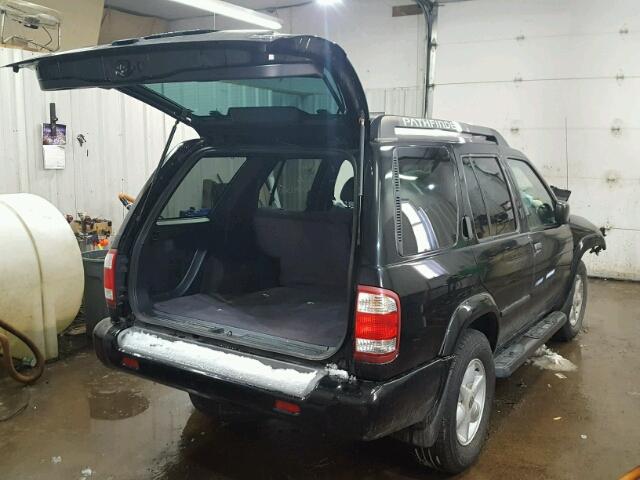 JN8DR09Y22W716001 - 2002 NISSAN PATHFINDER BLACK photo 4