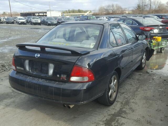 3N1AB51D03L726514 - 2003 NISSAN SENTRA SE- BLACK photo 4