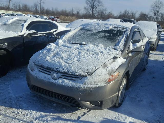 2HGFG12806H552750 - 2006 HONDA CIVIC EX GRAY photo 2