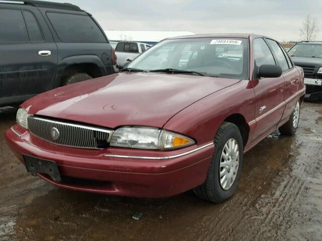 1G4NJ52M8TC407885 - 1996 BUICK SKYLARK GR MAROON photo 2