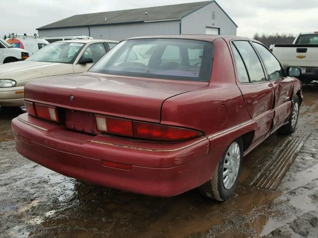 1G4NJ52M8TC407885 - 1996 BUICK SKYLARK GR MAROON photo 4