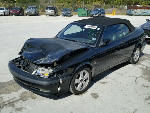 YS3DF78K827005156 - 2002 SAAB 9-3 SE BLACK photo 2