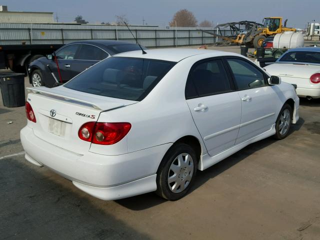 1NXBR32E48Z006814 - 2008 TOYOTA COROLLA CE WHITE photo 4