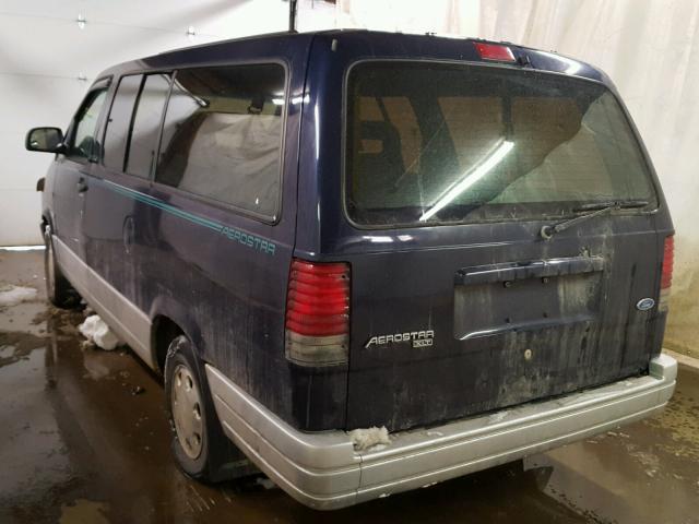 1FMDA41X6VZB76387 - 1997 FORD AEROSTAR BLUE photo 3