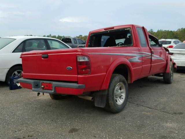 1FTYR44U63PB71425 - 2003 FORD RANGER SUP RED photo 4