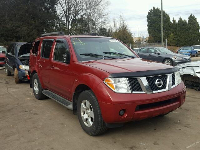 5N1AR18U06C684297 - 2006 NISSAN PATHFINDER RED photo 1