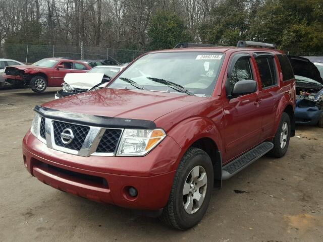 5N1AR18U06C684297 - 2006 NISSAN PATHFINDER RED photo 2