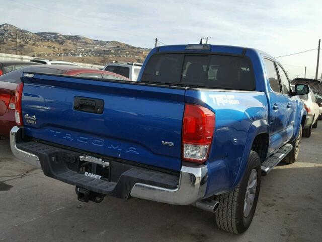 5TFCZ5AN0HX067484 - 2017 TOYOTA TACOMA DOU BLUE photo 4