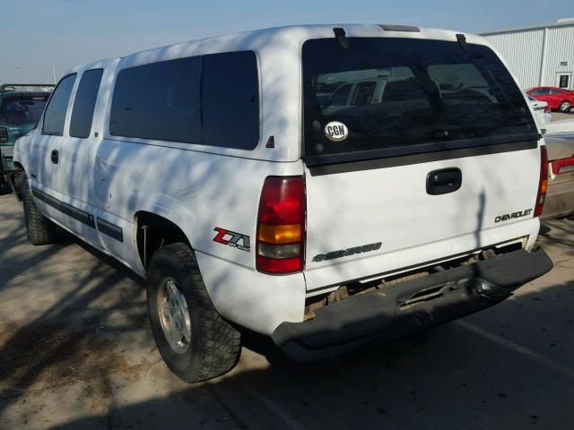 1GCEK19T0YE330156 - 2000 CHEVROLET SILVERADO WHITE photo 3