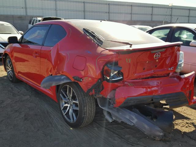 JTKJF5C72GJ018649 - 2016 TOYOTA SCION TC 红色 照片 3