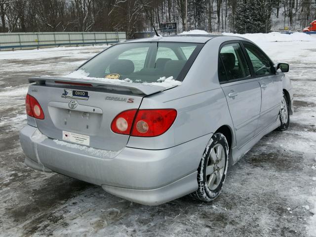 2T1BR32E67C782023 - 2007 TOYOTA COROLLA CE SILVER photo 4