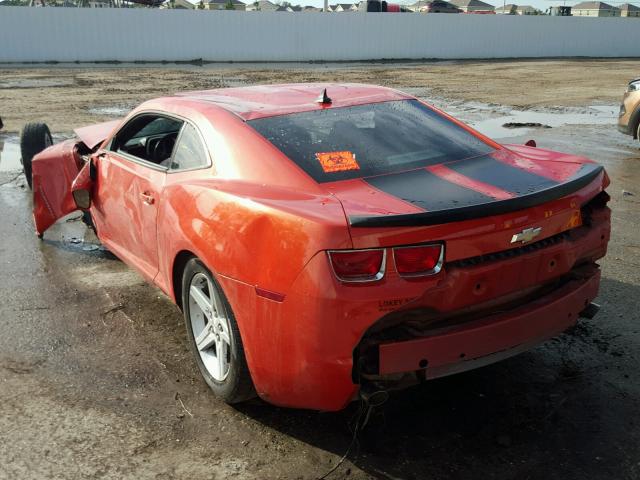 2G1FB1EV2A9187708 - 2010 CHEVROLET CAMARO LT ORANGE photo 3