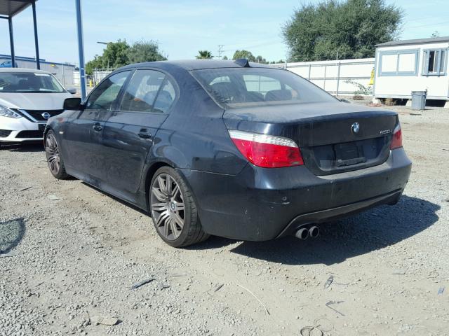 WBANW53508CT52706 - 2008 BMW 550 I BLACK photo 3