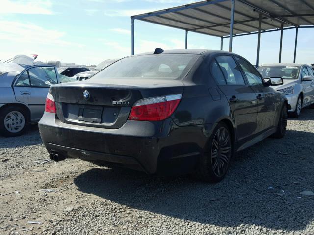 WBANW53508CT52706 - 2008 BMW 550 I BLACK photo 4