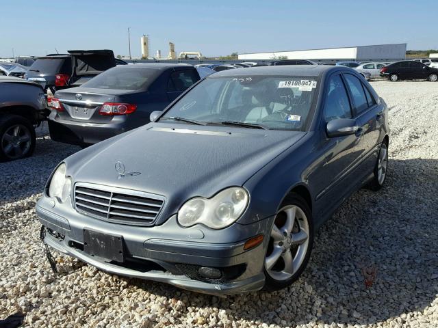 WDBRF52H06F790426 - 2006 MERCEDES-BENZ C GENERATI BLUE photo 2