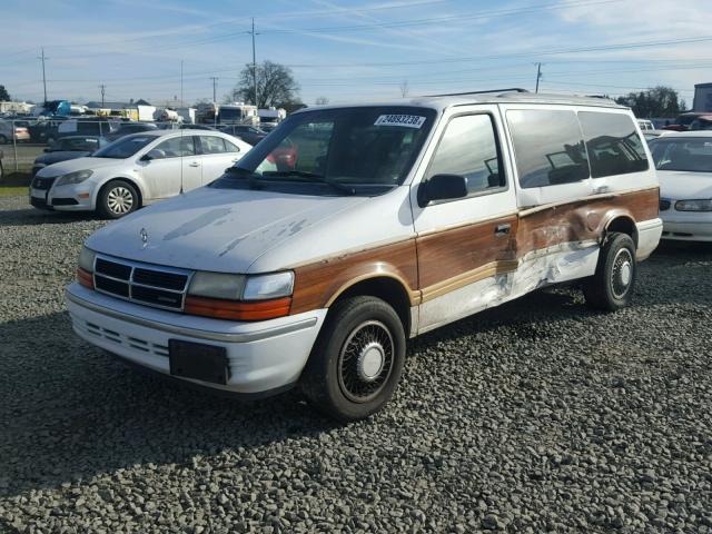 1B4GH54R4NX132929 - 1992 DODGE GRAND CARA TWO TONE photo 2