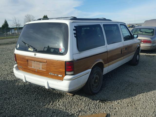 1B4GH54R4NX132929 - 1992 DODGE GRAND CARA TWO TONE photo 4