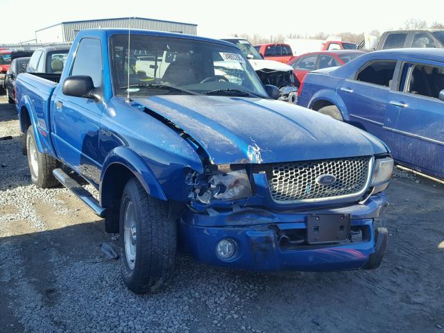 1FTYR11E61TA51107 - 2001 FORD RANGER BLUE photo 1