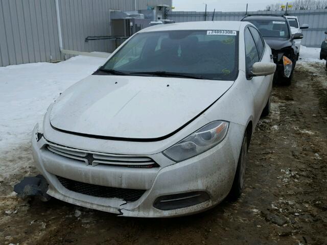 1C3CDFAA2FD298441 - 2015 DODGE DART SE WHITE photo 2