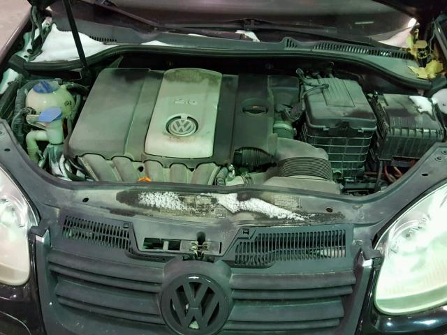 3VWSF71K05M633521 - 2005 VOLKSWAGEN NEW JETTA BLACK photo 7