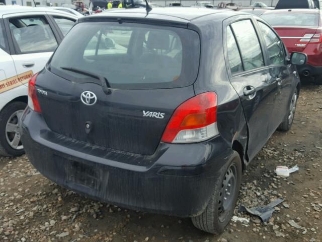 JTDKT903195223551 - 2009 TOYOTA YARIS BLACK photo 4