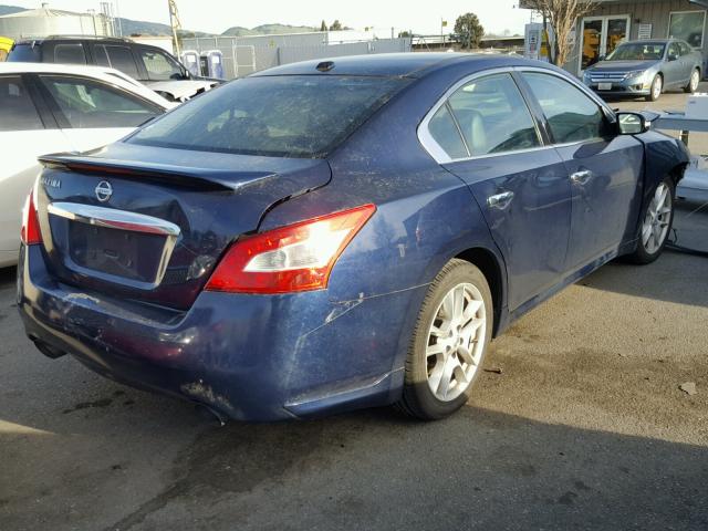 1N4AA51EX9C859428 - 2009 NISSAN MAXIMA S BLUE photo 4