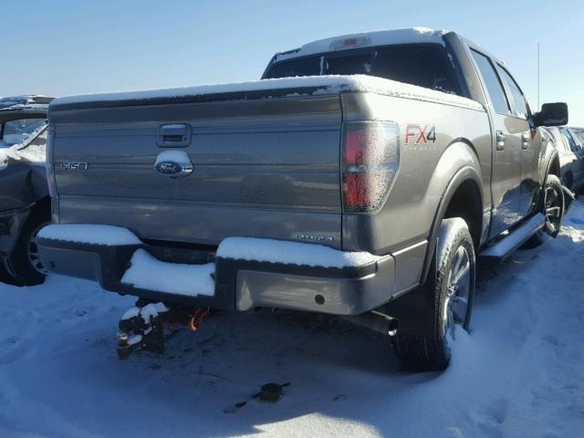 1FTFW1EF9CFA10538 - 2012 FORD F150 SUPER GRAY photo 4