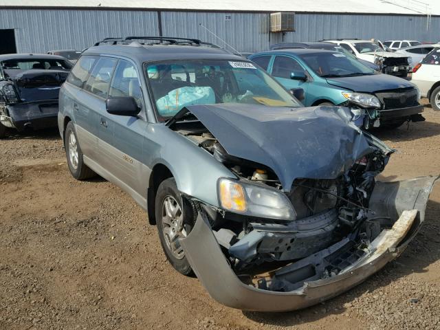 4S3BH675517617280 - 2001 SUBARU LEGACY OUT GREEN photo 1