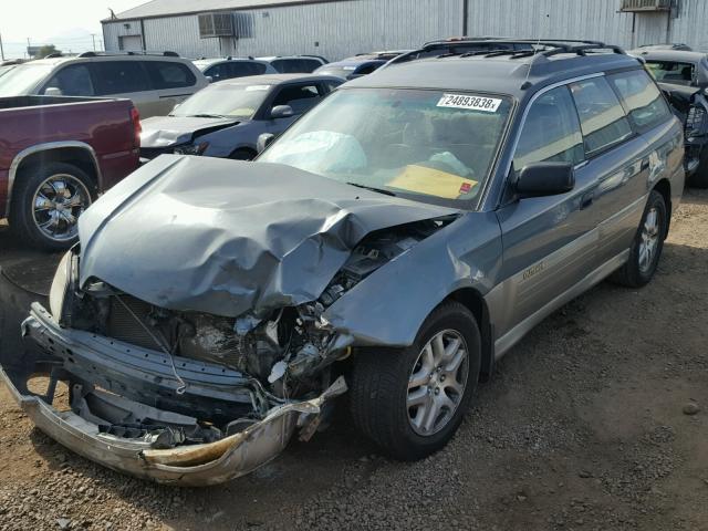 4S3BH675517617280 - 2001 SUBARU LEGACY OUT GREEN photo 2