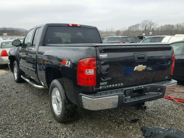 1GCRKSE33BZ255269 - 2011 CHEVROLET SILVERADO BLACK photo 3