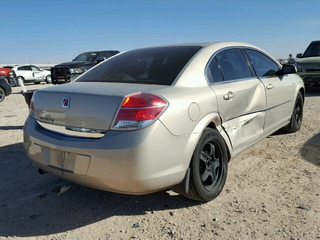 1G8ZS57B89F173596 - 2009 SATURN AURA XE GOLD photo 4