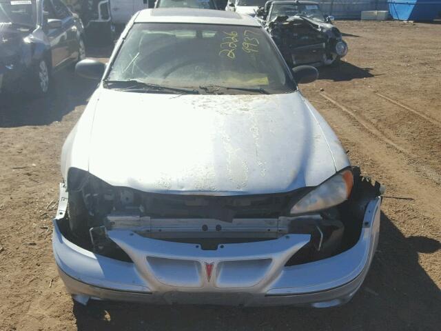 1G2NW12E53C103327 - 2003 PONTIAC GRAND AM G SILVER photo 9