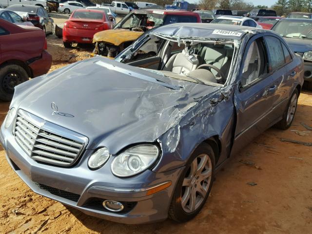 WDBUF56X77B106864 - 2007 MERCEDES-BENZ E 350 BLUE photo 2