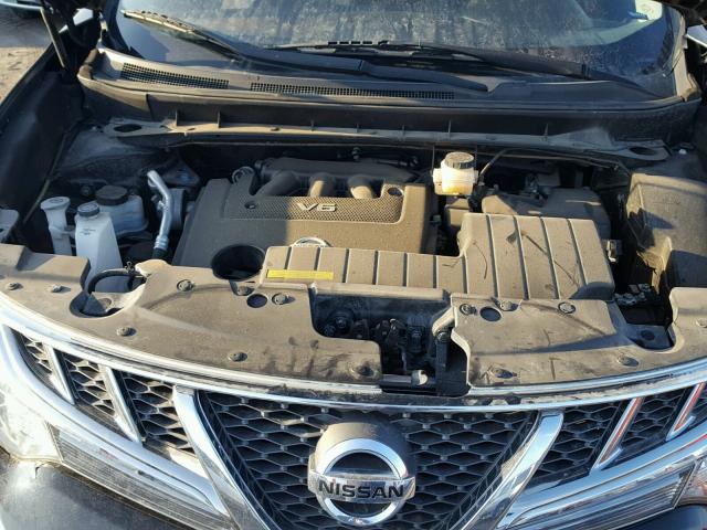 JN8AZ1MU7CW121689 - 2012 NISSAN MURANO S BLACK photo 7